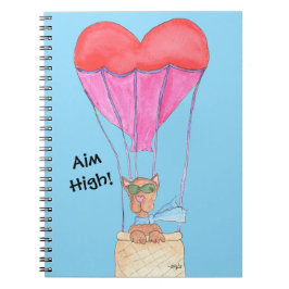 Dog in Hot Air Balloon ノートブック