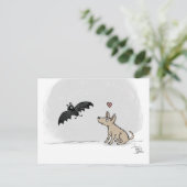 Dog in Love with aこうもりはがき シーズンポストカード (スタンド正面)