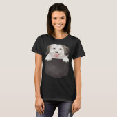 Dog In Pocket  Dog  Coton de Tulear Tシャツ (正面フル)