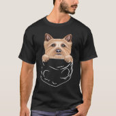 Dog In Pocket Norwich Terrier Dog Tシャツ (正面)