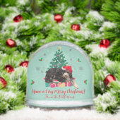 Dog in Santa hat & Christmas Tree  (クリスマス)