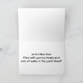 DOG IN SHADES「クール」ユール(キリスト降誕祭) シーズンカード (内部)