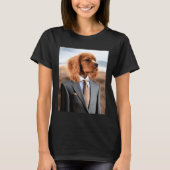 Dog In Suit And Tie English Cocker Spaniel Mbassp Tシャツ (正面)