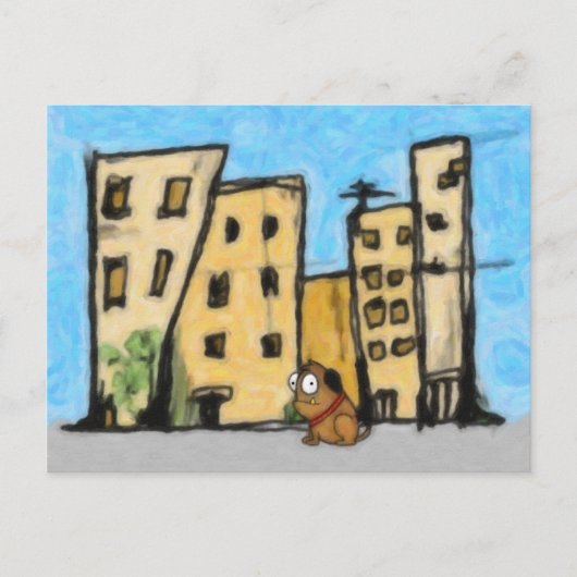 Dog in the City ポストカード (正面)