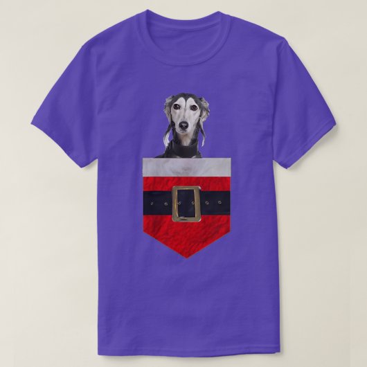 Dog in your pocketサンタサルキ tシャツ (デザイン正面)