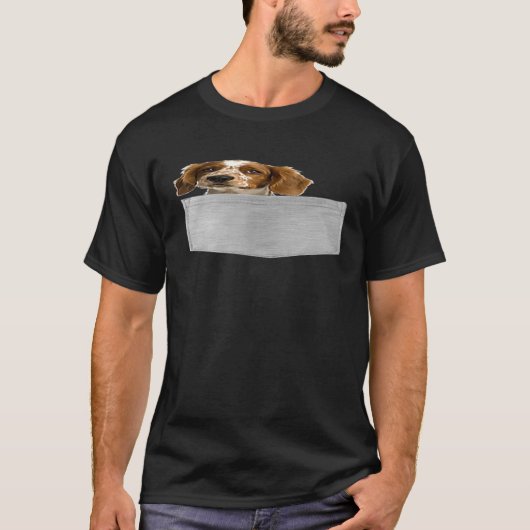 Dog In Your Pocket Spaniels Welsh Springer Tシャツ (正面)