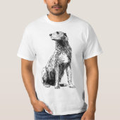 Dog Irish Wolfhound Tシャツ (正面)