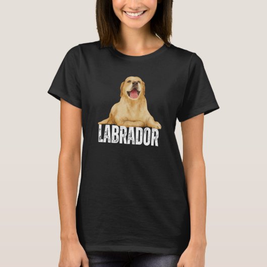 Dog Labrador Retriever For Women's Lab Dog Men's   Tシャツ (正面)