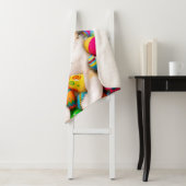 Dog Laying on Easter Eggs シェルパブランケット (インサイチュ)