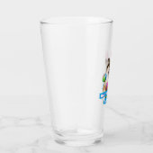 Dog Laying on Easter Eggs タンブラーグラス (右)