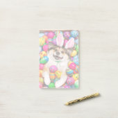 Dog Laying on Easter Eggs ポストイット (デスク上)