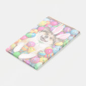 Dog Laying on Easter Eggs ポストイット (アングル)