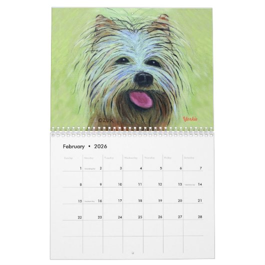 Dog Life! - 2026 Calendar カレンダー (2月 2026)