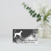 Dog Logo | Background Texture 名刺 (スタンド正面)