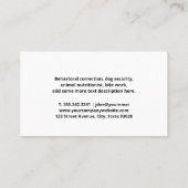 Dog Logo | Background Texture 名刺 (裏面)