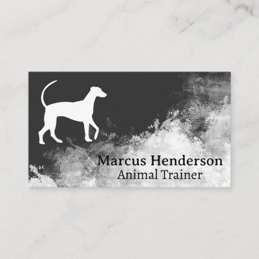 Dog Logo | Background Texture 名刺 (正面)
