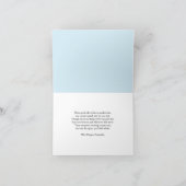 Dog Loss Sympathy Paw in Hand, Pink Clouds カード (内部)