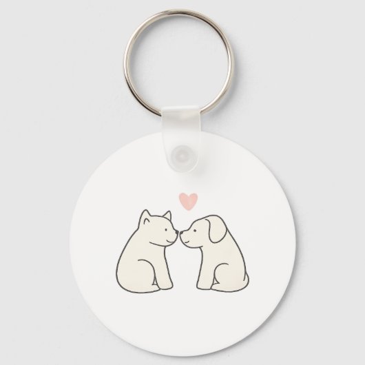 Dog Love キーホルダー (正面)