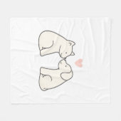 Dog Love フリースブランケット (正面(横))