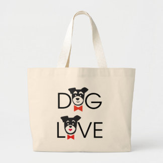 Dog Love ラージトートバッグ