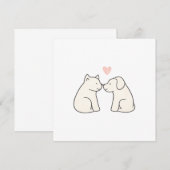 Dog Love Flat Card (正面/裏面)