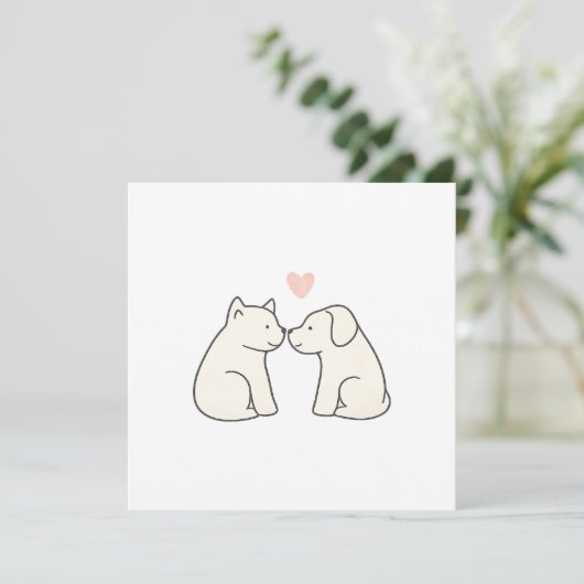 Dog Love Flat Card (スタンド正面)