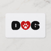 Dog Love Heart 名刺 (正面)
