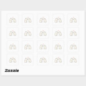 Dog Love Sticker スクエアシール (シート)