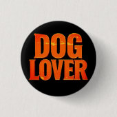 DOG LOVER 缶バッジ (正面)