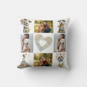 Dog Lover 4 Photo Collage Gift クッション (正面)