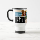 Dog Lover 4 Photo Collage Personalized Pet トラベルマグ (左)