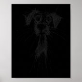 Dog Lover Abstract Scribble Art Cute Puppy Puppy  ポスター (正面)