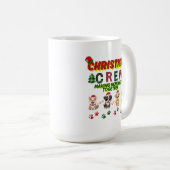 Dog Lover Christmas Family-Christmas crew dogs  コーヒーマグカップ (正面右)