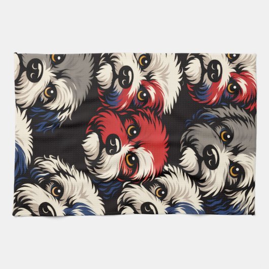 Dog Lover Cockapoo Gift キッチンタオル (横)