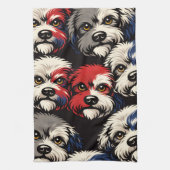 Dog Lover Cockapoo Gift キッチンタオル (縦)