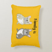 Dog lover, Family is アクセントクッション (裏面(縦))