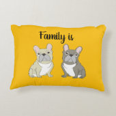 Dog lover, Family is アクセントクッション (裏面)