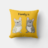 Dog lover, Family is クッション (正面)