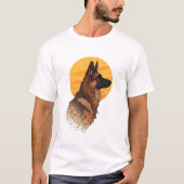 Dog Lover German Shepherd Graphic Tシャツ (正面)