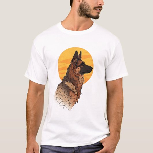 Dog Lover German Shepherd Graphic Tシャツ (正面)