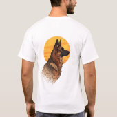 Dog Lover German Shepherd Graphic Tシャツ (裏面)