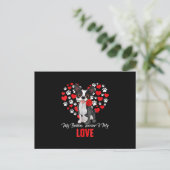 Dog Lover Gift For Womens My Boston Terrier ポストカード (スタンド正面)
