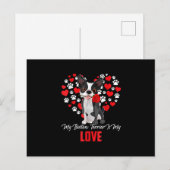 Dog Lover Gift For Womens My Boston Terrier ポストカード (正面/裏面)