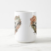 Dog Lover Human Animal Bond Watercolor Heart モーフィングマグカップ (中央)