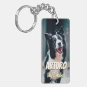 Dog Lover Key Chain Cute Pet Mom Dad キーホルダー (正面左)