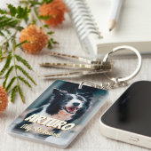 Dog Lover Key Chain Cute Pet Mom Dad キーホルダー (正面右)