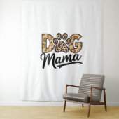 Dog Lover Leopard Print Paw タペストリー (インサイチュ)