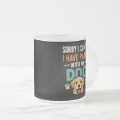 Dog Lover Mug フロストグラスマグカップ (正面右)