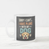 Dog Lover Mug フロストグラスマグカップ (左)
