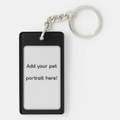 Dog Lover Paw Print Christmas Tree キーホルダー (裏面)